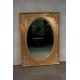 Lustro w Złotej Ramie -Fazowana Tafla 115cm x 85cm